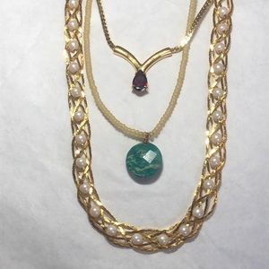 Set of 3 Costume Necklaces